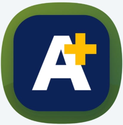 Logo AULA+ | Formación que suma a tu futuro.